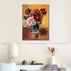 Handgeschilderde canvas kunst bloemen in een vaas Pierre Auguste Renoir schilderijen platteland landschap artwork Home decor