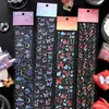 Yapışkan Çıkartmalar 60mm350mm Strip Pet Washi Bant Renkli Kelebek Yıldızları Planet Journal Sticker Scrapbooking Planner 230707 için Dekoratif