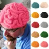 Czapki rowerowe czapka w kształcie mózgu ręcznie robione wełniane elastyczne czapki damskie męskie czapka na co dzień czapki imprezowe parodia Horror zima 10 kolorów