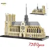 Żołnierz 7380 sztuk Notre Dame de Paris Model Mini Mirco klocki klocki architektura kościoła Potala zabawki dla dzieci prezent 230710