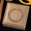Bracelets à maillons Bracelet à breloques en acier inoxydable 316L pour femmes arbre de vie Zircon antirouille poignet bijoux cadeau fête
