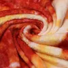 Battaniye wostar yumuşak sıcak pazen pizza battaniye 200gsm yuvarlak şekil çörek hamburger uçak portatif giyilebilir kış atma t230710