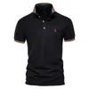 Hommes Polos D'été Polo T-shirt Pour Hommes Broderie Casual Manches Courtes Golf Polo Chemises Homme Blanc Ropa Hombre Haute Qualité Vêtements Hommes 230710