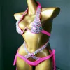 Dames badmode vakantie kristal bikini set diamant badmode badpak bling stenen badpak strandkleding 230707