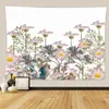 Tapestries Flowers and Grass Landscape Series Natural Theme Tapestry for Home Bedside Decorations Wall Covering Bedroom Hanging Painting