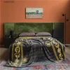 Koce luksusowy rzut koc dwustronny nadruk w kratę narzuta na łóżko z dzianiny gruby ciepły miękki ścieg koc narzuta na sofę piknik T230710