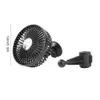 Elektriska fläktar 12V/24V Mini Electric Car Fan Low Noise Summer Auto Air Conditioner 360 grader Roterande kylfläktbil Kylare Sitt ventilador