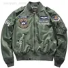 Vestes pour hommes printemps Air Force MA1 veste pilote maillot de baseball brodé coréen pour hommes printemps et automne grand manteau militaire marque de mode HKD230710