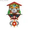 Wall Clocks Cuckoo Clock Living Room Wall Clock Bird Cuckoo Alarm Clock Wall Watch Wooden Living Room Clock Home Decoration Accessories Z230711