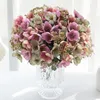 装飾花造花シルク椿ユーカリの葉花嫁のブーケ結婚式ホームフラワーアレンジメント装飾アクセサリーポグラフィ