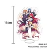 Nyckelringar High School DxD Akryl Stativ Modeller Rias Asien Akeno Koneko Karaktär Figur Skrivbord Dekoration Leksaker Present