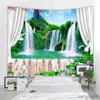 Tapestries Decorative Tapestry Home Background Decorative Tapestry Beautiful Window View Decorative Tapestry R230710