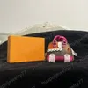 Klasik Eski Çiçek Köpek Anahtarı Mini Makyaj Çantası Fil Kabuk Sıfır Cüzdan Anahtarlıklar Tasarımcı Anahtarlık Deri Ana Zincir Tatil Hediyeleri