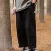 Calça masculina Cargo Relaxed Fit Sport Jogger Calça de moletom com cordão ao ar livre longa com bolsos Ropa Hombre