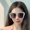 선글라스 2023 새로운 고품질 Xiaoxiangjia CH5905S 별 같은 플레이트 대형 상자 여성 순 레드 인스 스타일 고급 선글라스
