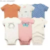 Dompers 2023 Unisex 6 Piece Baby Girl Одежда хлопок новорожденный кожа для кожи Baby Boy Jumpsuit Cartoond Print Girl Baby Olde Ropa Bebe 6-24M Z230711