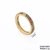 Обручальные кольца Дизайн классический золотой кольцо Америка красочное бохо для женщин, винтажный циркон, богемный подросток -девочка оптом 230710