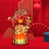 Flores decorativas Ano Chinês Cesta de Flores Festivais Adereços Pos para Dia de Ação de Graças Interior