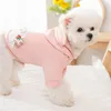 Köpek Giyim Pet Ananas Kapşonlu Yaz Kıyafetleri Sıcak Peluş Sonbahar Sevimli Hoodie Malzemeleri Hoodies