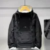 Erkek Ceketler Lüks Bahar Sonbahar Ceket Kore Moda Çift Zip Kapşonlu Açık Siyah Kat Cep Sporları 230710