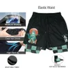 Heren Shorts Kimetsu geen Yaiba Demon Slayer Anime Gym Mannen Vrouwen Kawaii Manga Cartoon Print 2 In1 Prestaties om te trainen Zomer 230710