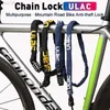 Bike Locks ULAC 1m/1.2m Bike Lock Anti-Tht Steel Chain Cab Lock 4-Digit Password Portab Scooter E-Bike Security Lock Bicyc Padlock HKD230710