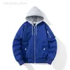 Men's Jackets Hooded Bomber Jackets for Men Vintage Oversize Baseball Jacket With Knit Hat Pilot Windbreaker MA1 Coat MA-1 Streetwear Spring HKD230710