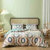 Ensembles de housses de couette Nordic Modern Leaf Print Ensemble de literie Linge de lit Simple Double Queen King Housses de couette Literie Ensemble de housse de couette avec étui x0710