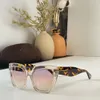 2023 Fashion Cat Eye Vintage Rose Gold Mirror Mens Womans Tom Solglasögon Metal Reflective Flat Lens Tourism Solglasögon Multi-färgstil