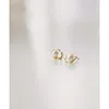 Boucles d'oreilles étalon entièrement appariées 925 Clouds sterling en argent Forme pour les femmes Bijoux de boucle d'oreille Pearl Charmes Simple Design