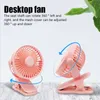 Electric Fans Portable Mini Hand Clip Fan USB Rechargeable Quiet Desktop Electric Fan High Quality Student Dormitory Small Cooling Ventilador