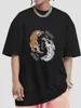 Magliette da uomo American Styles Streetwear T-shirt da donna Tiger Manga Graphic Tees Top Unisex Summer Cotton Short Sleeve