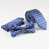 Ties 3pcs Tide Dot Polyester Men's Tie Bowtie و Pocket Squar