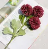 Decorative Flowers 1 Bouquet 3 Heads Artificial Real Touch Dandelion Fake Plants Plastic Home Decor Wedding Valentine's Day