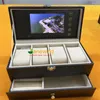 Geschenkverpakking Sieraden Video Box 2023 Luxe Houten Horloge Organizer 2 Lagen Lade Oorbel Ring Ketting Opbergtas