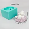 Moldes de cozimento 3D Ovelha Cordeiro Molde de silicone Molde de vela Resina Gesso Sabão Faça você mesmo Enfeites para casa Decorações Ferramenta de fundição