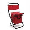 Camp Furniture Camping Chair Stool With Backrest Portable Lightweight Carry Bag Storage Organizer For Beach Fishing Red Blue