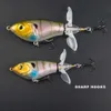 Esche esche CCLTBA Topwater Lures 6.5cm 8.0cm Hard Bait Wobbler Ruota Tail Popper Esche da pesca Esche artificiali Superficie di pesca Lure Tackle HKD230710