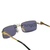 Lunettes de soleil carrées carti lunettes lunettes de soleil design pour femmes lunettes de soleil Nouvelle tête de léopard hommes sans cadre personnalité masculine mode avec lunettes optiques myopes