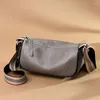 Torebki wieczorowe Marka Trend w modzie Crossbody Designer Torebki dla kobiet Prawdziwej skóry Siodło Casual Vintage Czarna torba na ramię