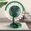 Electric Fans 2000mAh Electric Foldable Fan USB Rechargeable Portable Household Telescopic Low Noise Air Cooler Speed for Camping