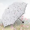 Parapluies belles fleurs parapluie mode paillettes couleur changeante femmes parapluies fleur fille soleil Parasol cadeau