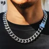 Strands Ulj Punk Cuban Link Men TOP Necklace 316l Stainless Steel Four Sided Grinding Hop Female Male Bracelet Chain Ice Out Jewelry 230613