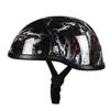 Motorcycle Helmets Retro Vintage Cap Unisex Helmet Biker Motorbike Racing Horse Riding Head Protector Adjustable