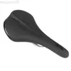 Bike Saddles SMLLOW Mountain Bike Seat TMB FR Bicycle Black Leather Shock Absorption Padded Road Riding Sports Front Seat Comfortable Saddle HKD230710