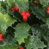 Decorative Flowers 12pcs Christmas Flower Picks Holly Berry Stem Tree Floral Pick Branches Holiday Decoration Arrangements Home