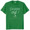 カーディガンJ'ai Glisse Chef umor Tshirt with French Text I Slip Cuald Movie Frase Cinema Funny Meme Tシャツ100％コットンEUサイズ