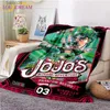 Coperte Anime giapponesi JoJo Bizarre Adventure Coperte di flanella Stampa Bambino Adulto Trapunta Getta Coperta Divano Viaggi Studente adolescente Coperta T230710