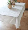 Table Cloth Beauty Hollow Embroidery Tablecloths Mat Cover Europe White Dinner Wedding Romantic Dec FG1291