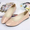 Sapatos sociais de verão sapatos baixos femininos de couro envernizado cor doce Lok Fu mulheres confortáveis UE 42 WSH2215 230710